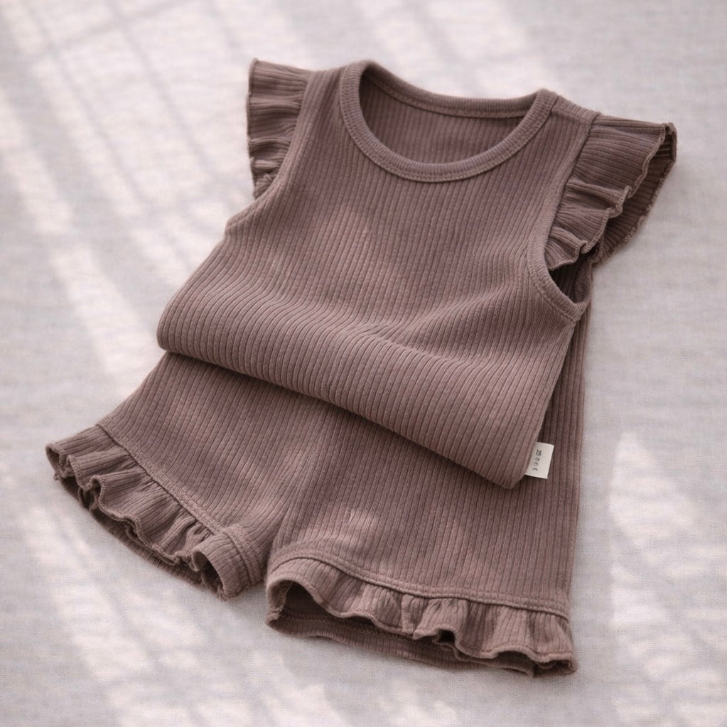 Baby 2-Piece Set – Ruffle Cotton Collection