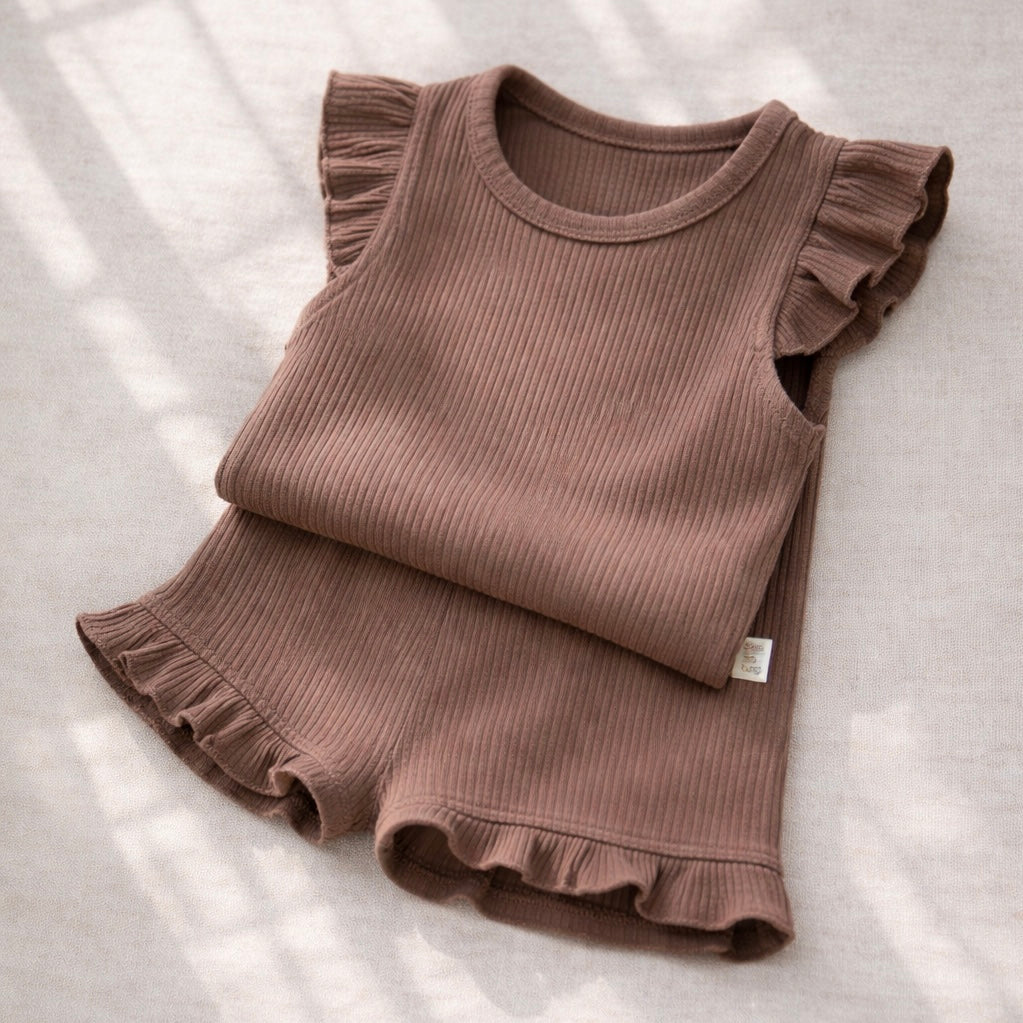 Baby 2-Piece Set – Ruffle Cotton Collection