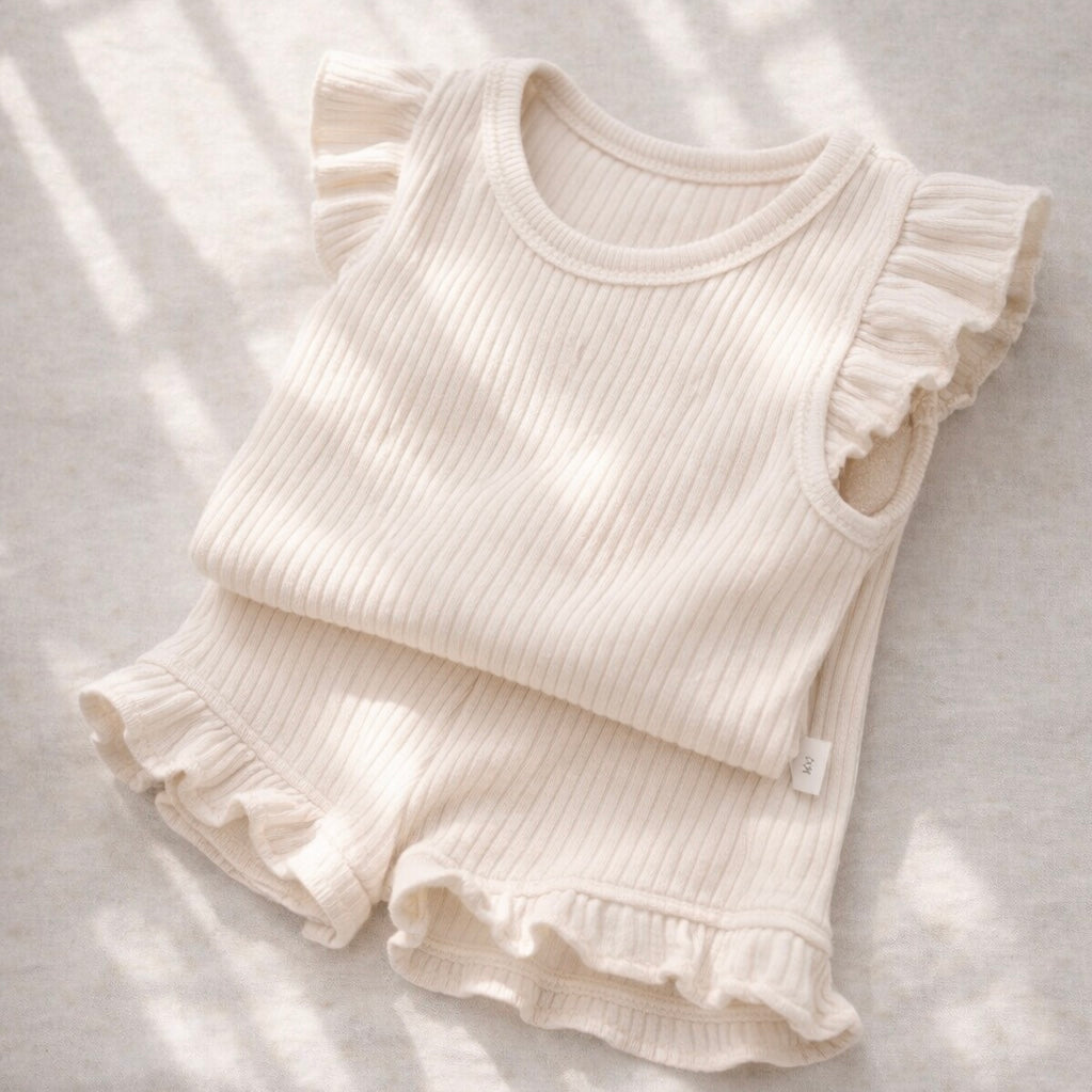 Baby 2-Piece Set – Ruffle Cotton Collection