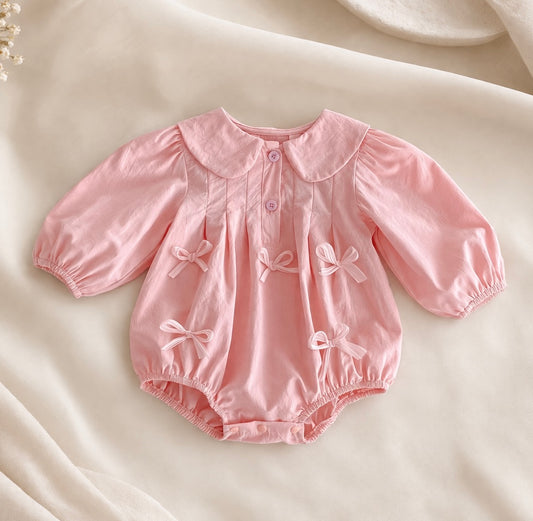 Lumi Romper – Delicate Bow Detail