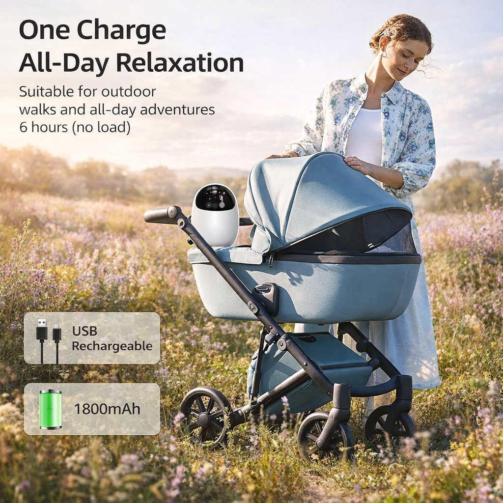 Baby Rocker Pro – All-in-one Slimme Kinderwagen Wieger