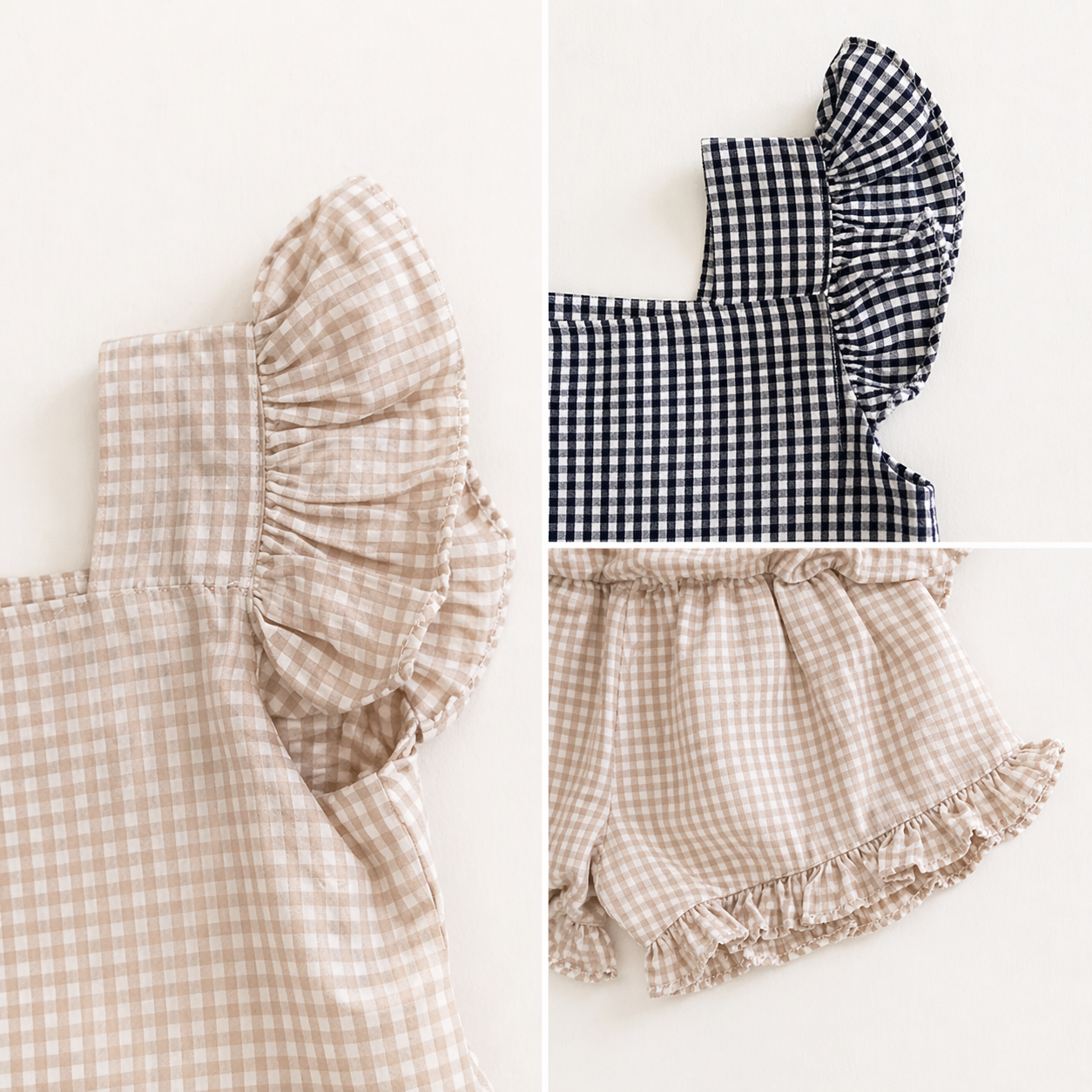 Chloé Gingham Summer Set – Top & Bloomer