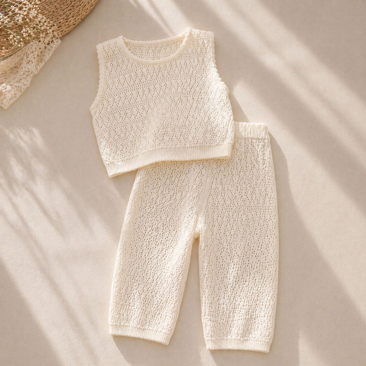 Noé Knit Set – Cream Sand
