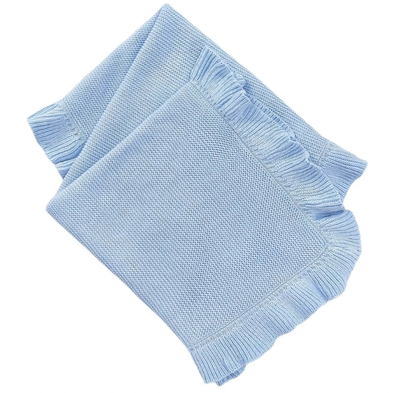 Baby Knit Blanket – Soft Ruffle Collection