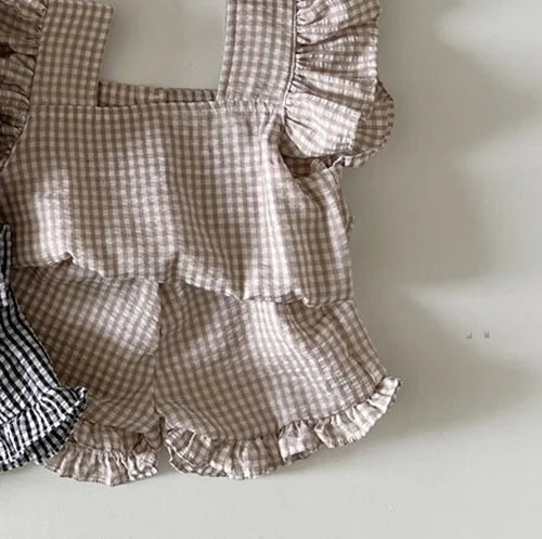 Chloé Gingham Summer Set – Top & Bloomer