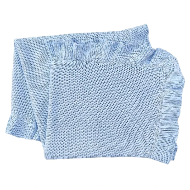 Baby Knit Blanket – Soft Ruffle Collection