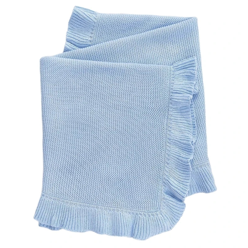 Baby Knit Blanket – Soft Ruffle Collection