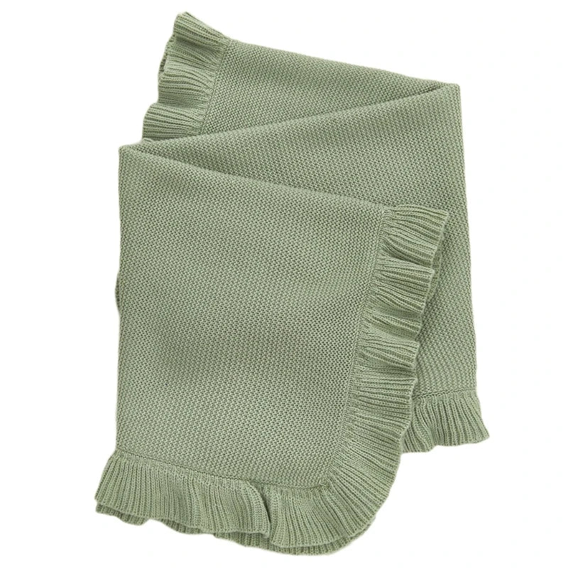 Baby Knit Blanket – Soft Ruffle Collection