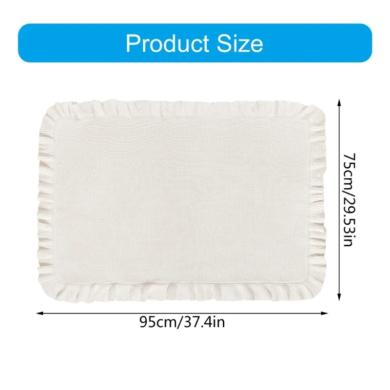 Baby Knit Blanket – Soft Ruffle Collection