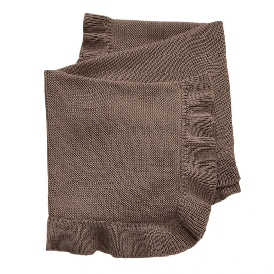 Baby Knit Blanket – Soft Ruffle Collection
